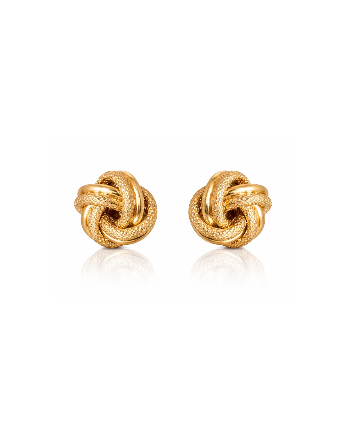 Aretes Nudo de Amor Diamantado