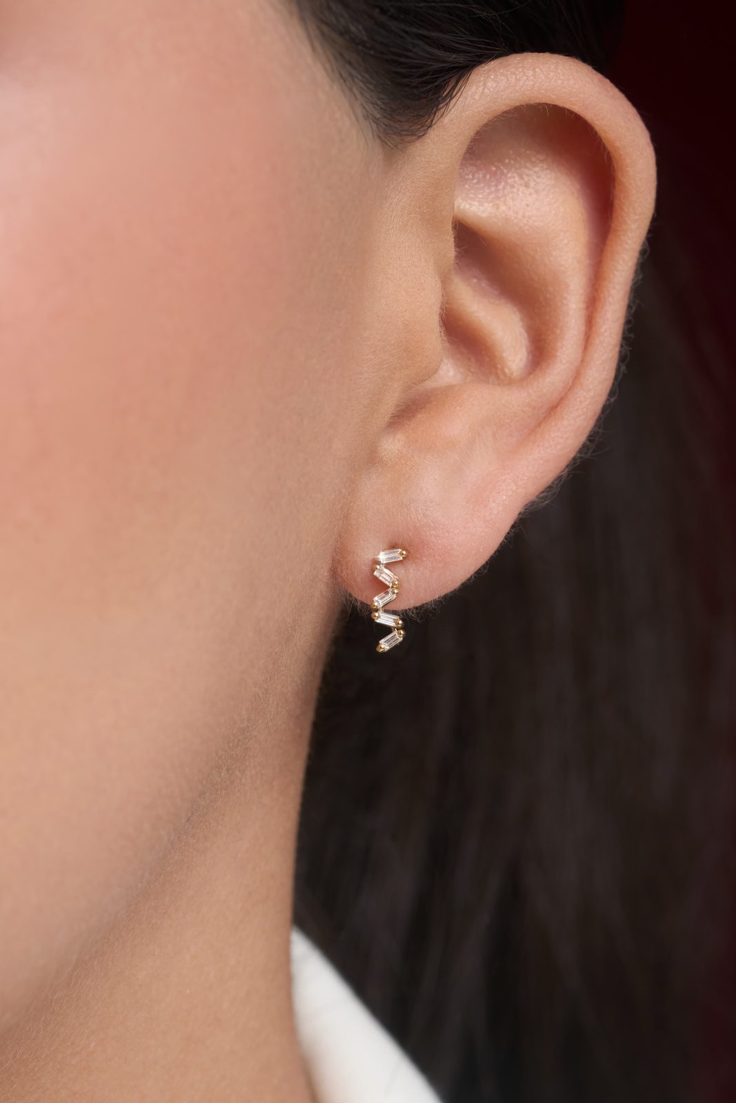 Aretes Baguettes Diamantes