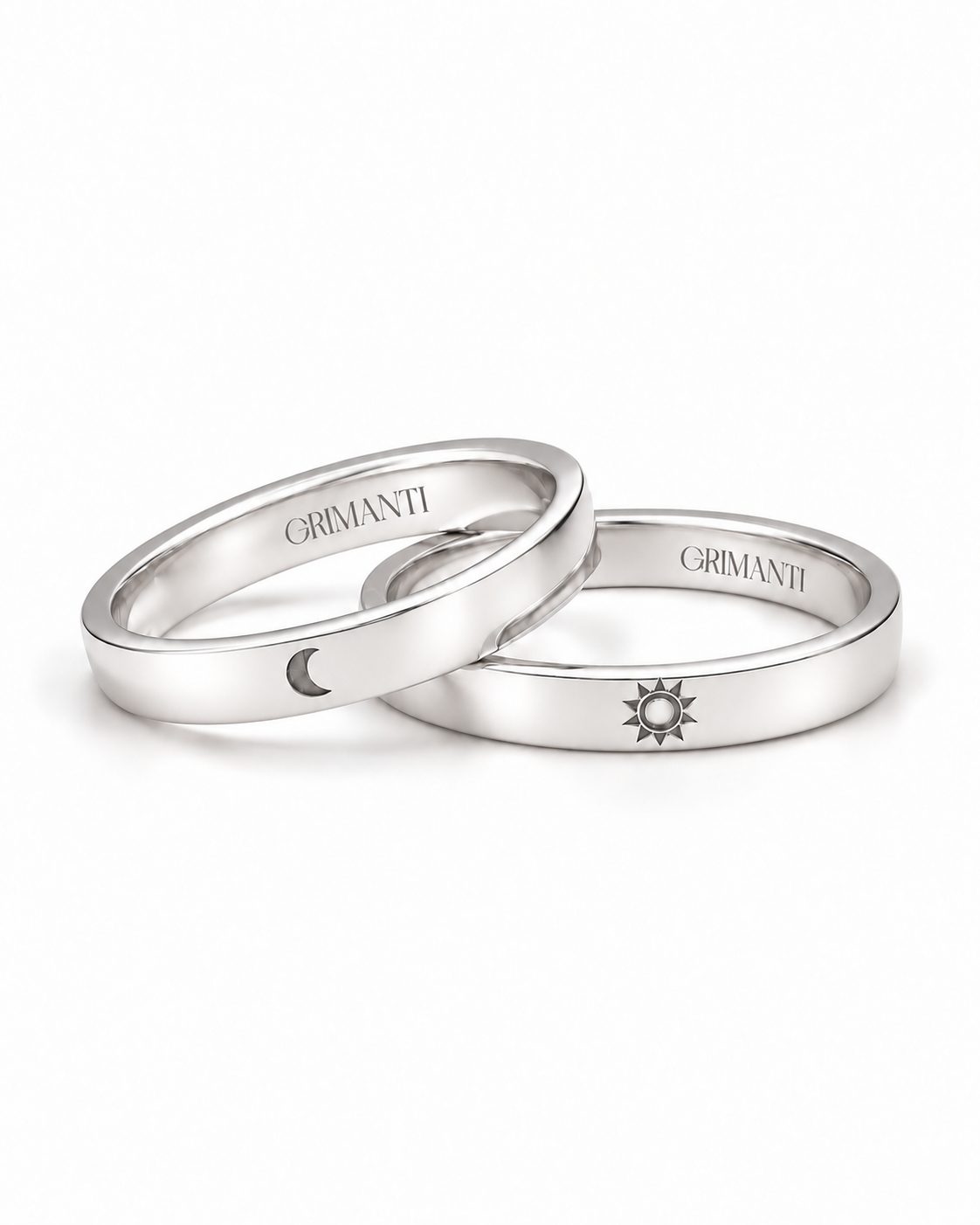 Aros de matrimonio Sol y Luna