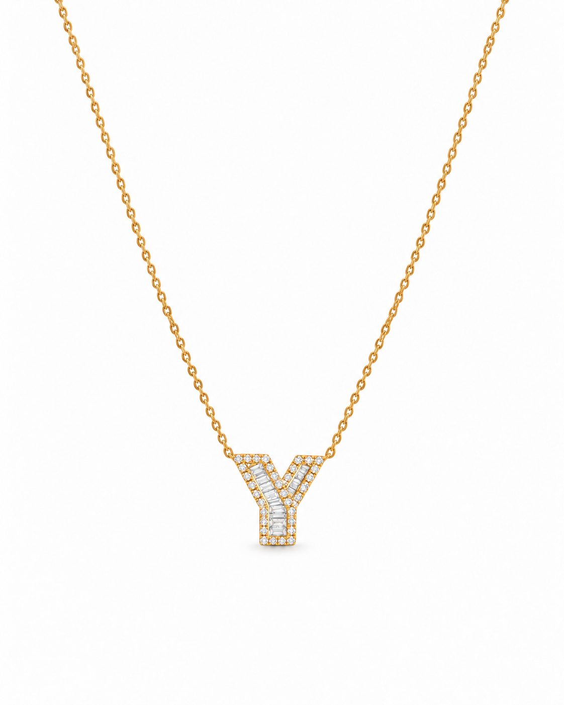 Collar con Dije Letra Y