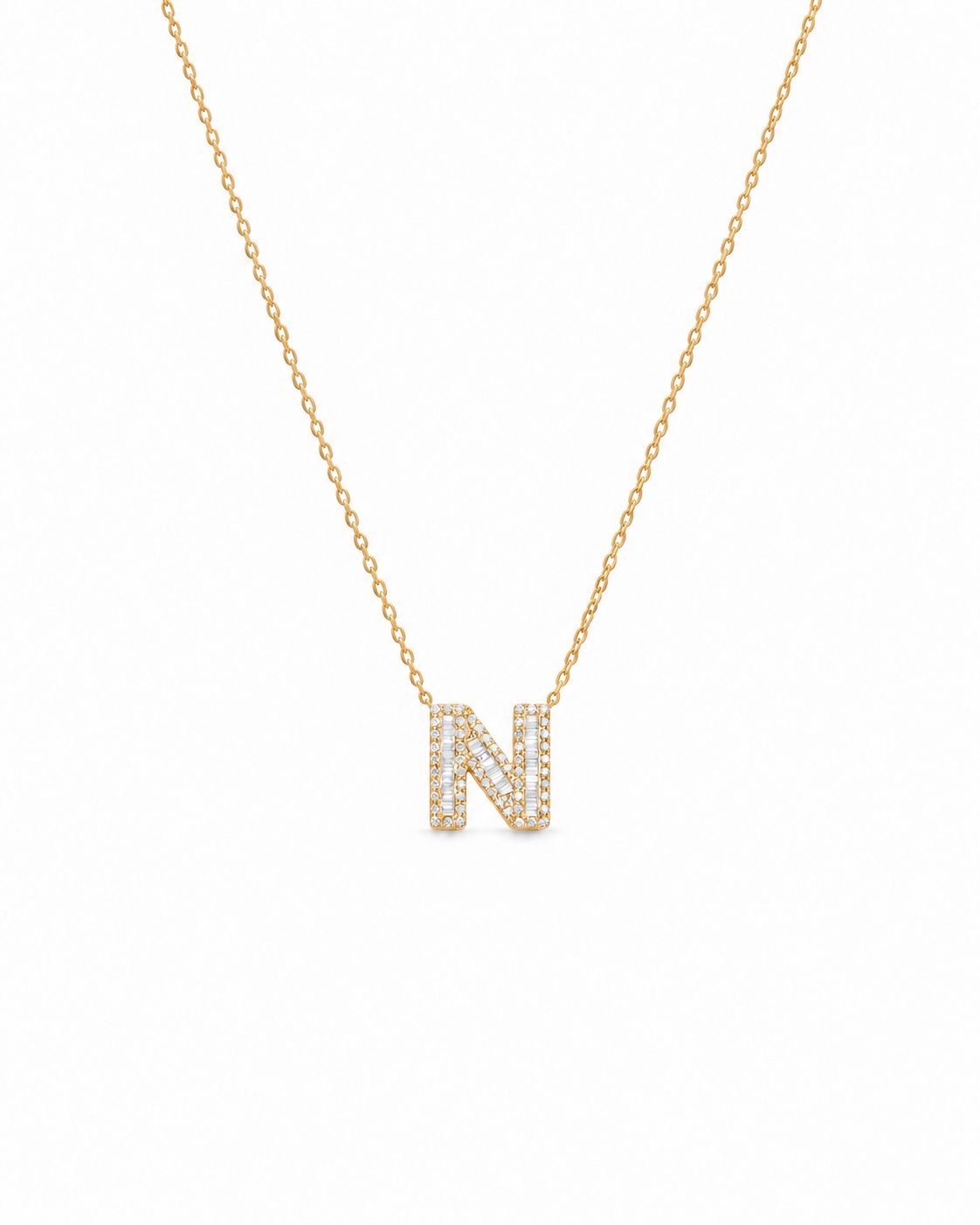 Collar con Dije Letra N