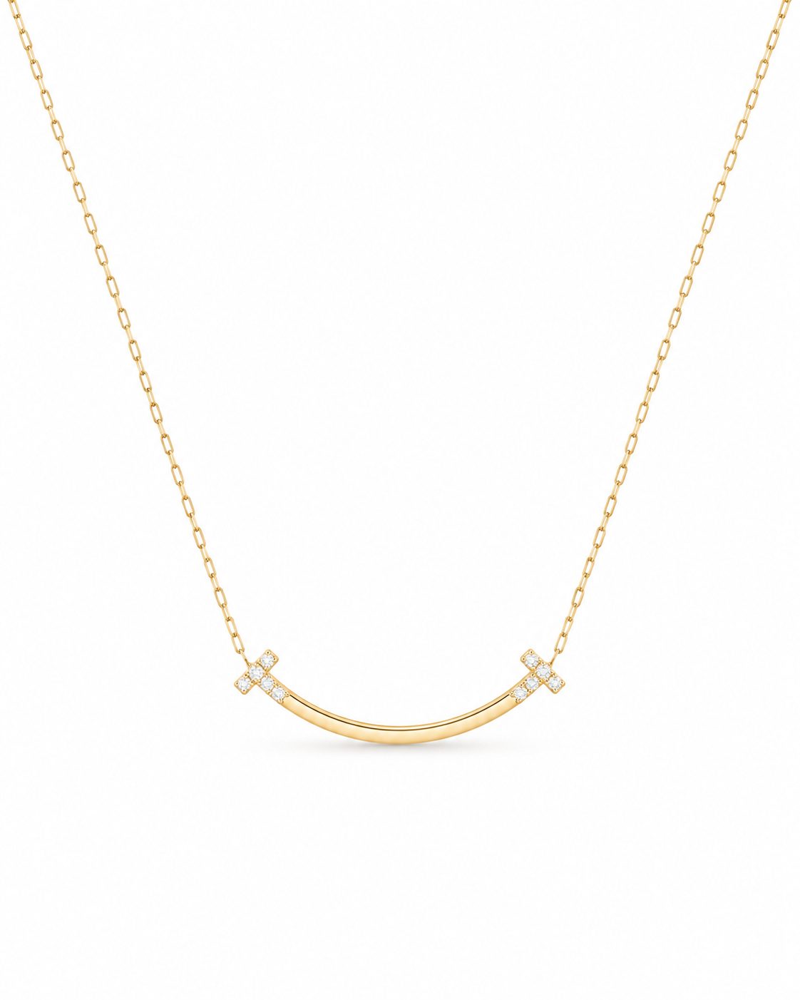 Collar T Smile Diamantados